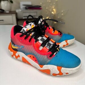 Nike Kids Sneakers in Blue, Red, and Orange